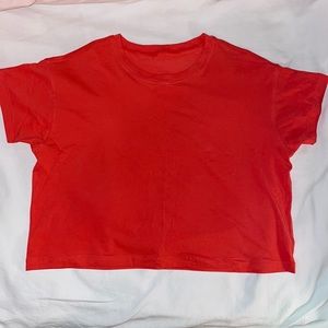 Lululemon bright cropped shirt
